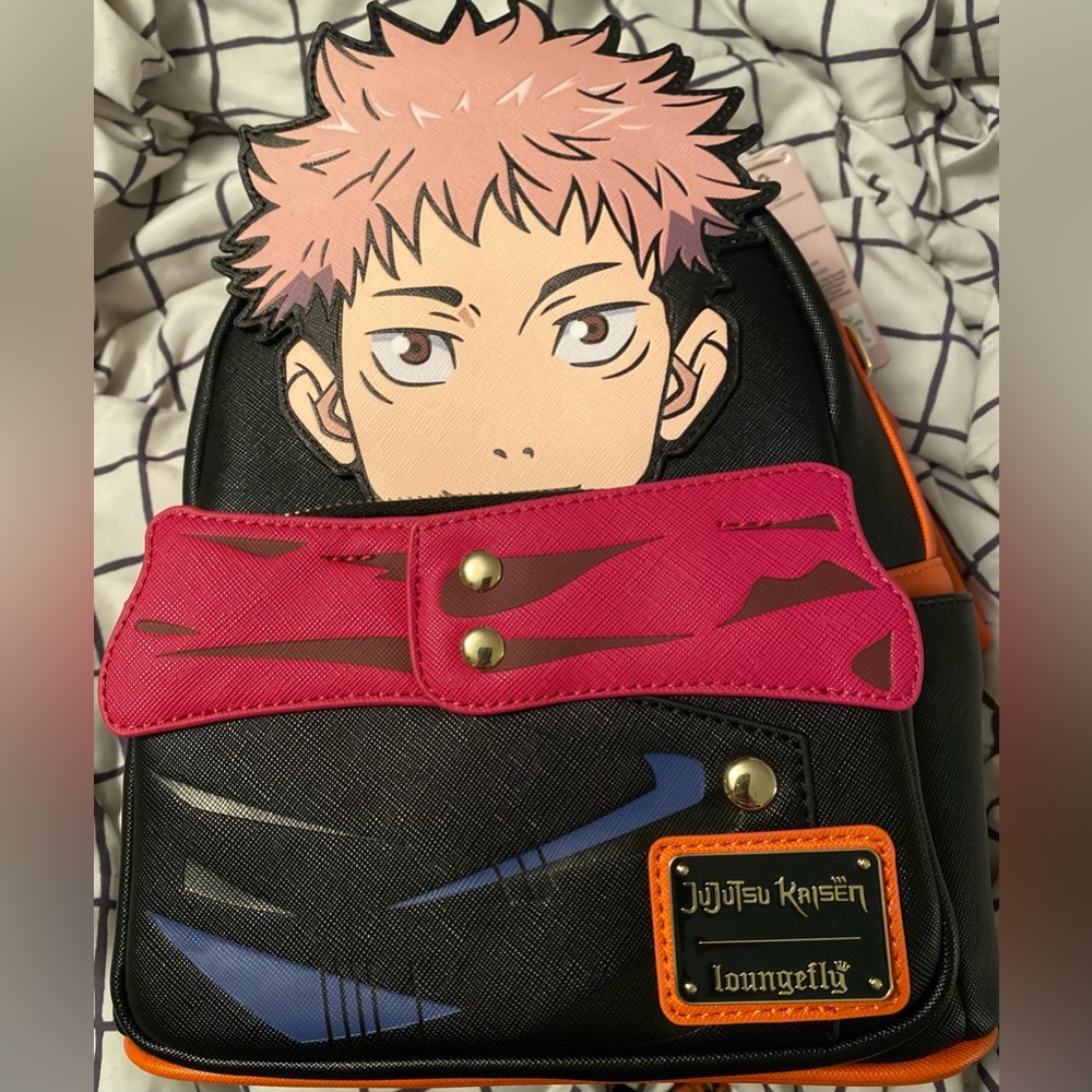 SOLD - Jujutsu Kaisen Yuji Loungefly Mini Backpack NWT